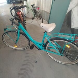 01BICF - BICICLETTA DONNA BLU SELLINO BIANCO