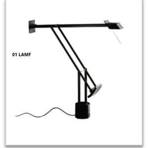 01LAMF - LAMPADA ARTE  TIZIO NERA TAVOLO