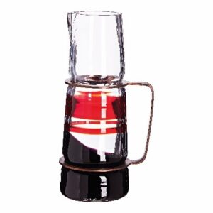 04MURF - 150.1 TALEA FASCIA ROSSA FONDO NERO CARAFFA CRISTALLO