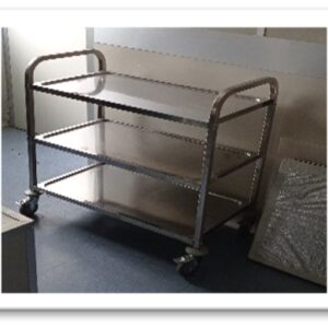 01CARMEDF - CARRELLO MEDICO ACCIAIO 3 PIANI