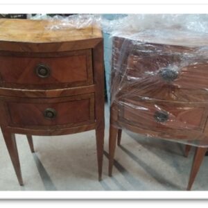 01CODF - COMODINI CILIEGIO '40 2 CASSSETTI MOR
