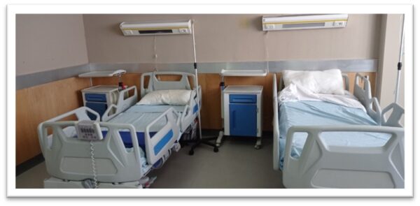 01LETMEDF - LETTO OSPEDALE MULTIFUNZIONE TESTA PIEDE BLU FAV