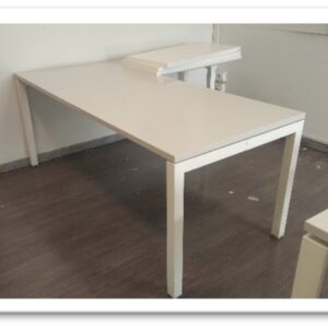 11SCRF - SCRIVANIA ANGOLARE BIANCA
