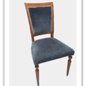 11SEDF - SEDIA '40 STRUTTURA LEGNO VELLUTO BLU