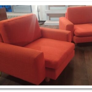 21POLF - POLTRONE '70 TESSUTO ARANCIO