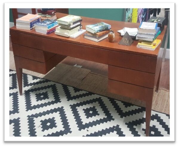 13SCRF - SCRIVANIA RADICA '60 6 CASSETTI
