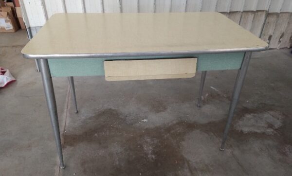 37TAVF - TAVOLO FORMICA CUCINA '70 AZZURRO