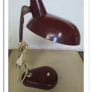 39LAMF - LAMPADA TAVOLO PADELLA MARRONE '70