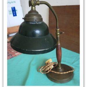 40LAMF - LAMPADA TAVOLO '60 STRUTTUTRA SCURA PAR ACCIAIO VERDE