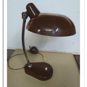 48LAMF - LAMPADA TAVOLO PADELLA MARRONE '70