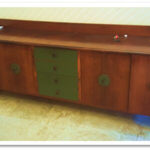 06SIDF - SIDEBOARD NOCE 4 ANTE 4 CASSETTI VERDI MAN TONDE