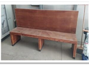 07PANF - PANCA LEGNO SCHIENALE ALTO 4 POSTI