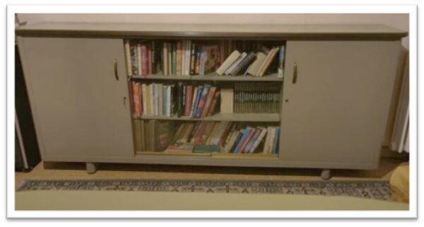 07SIDF - SIDEBOARD ALL GRIGIO 2 ANTE PIANO SALVIA VETRO CURVA