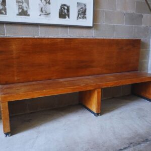 07PANF - PANCA LEGNO SCHIENALE ALTO 4 POSTI